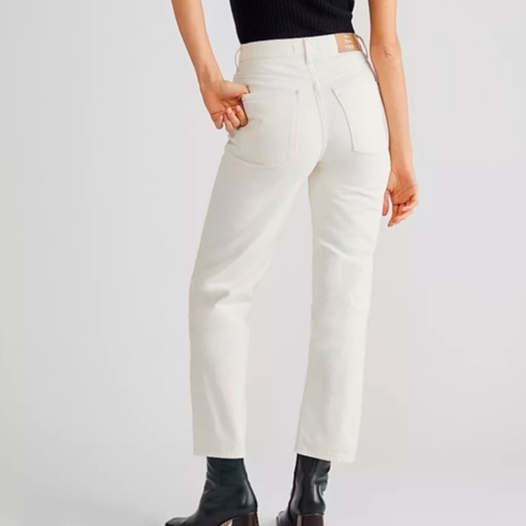 Free People The Pacifica Slim Straight High Waist Jeans NWT - Picture 2 of 9